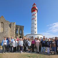 Brittany Tour Group photo at St. Mathieu.