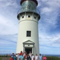 First Group to climb Kilauea Lighthouse